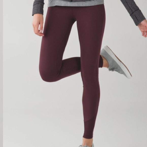 Jumpsuits | Lululemon Maroon Leggings 